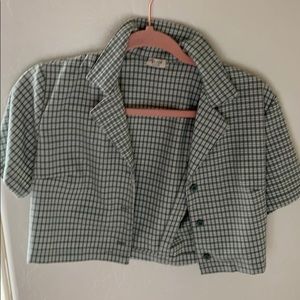 brandy melville green top